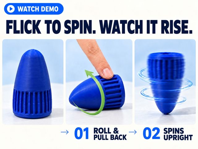 Self-righting spinning top