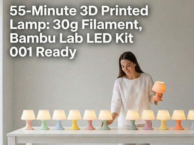 Luminaria led kit 001 super fast print 55 mins 30g