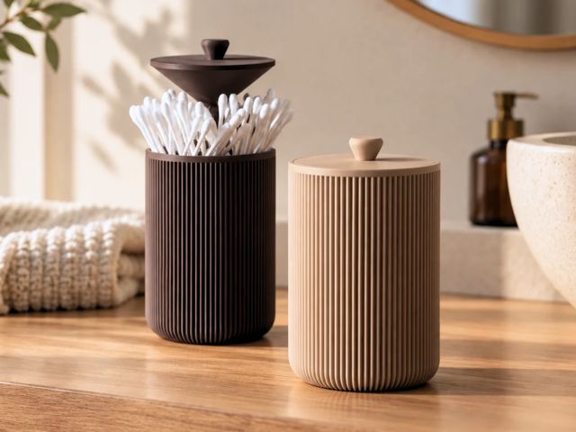 Q-tip dispenser | japandi