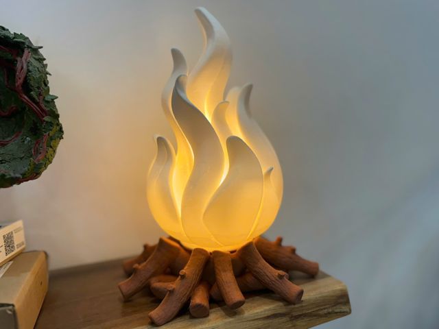 Luminaria magic campfire led para mh001 e e27 suporte