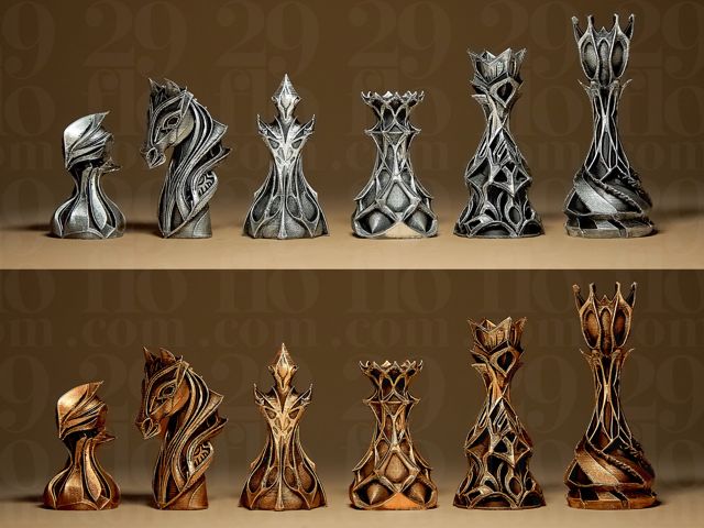 Jogo stylized de xadrez