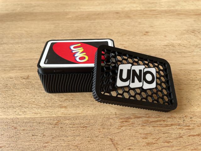 Caixa uno playcards organizadora