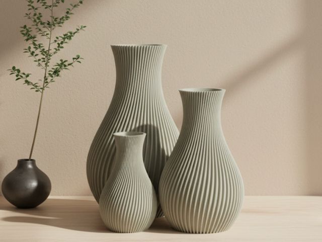 Vaso moderno japandi